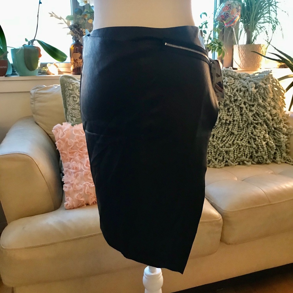 Faux Leather Skirt